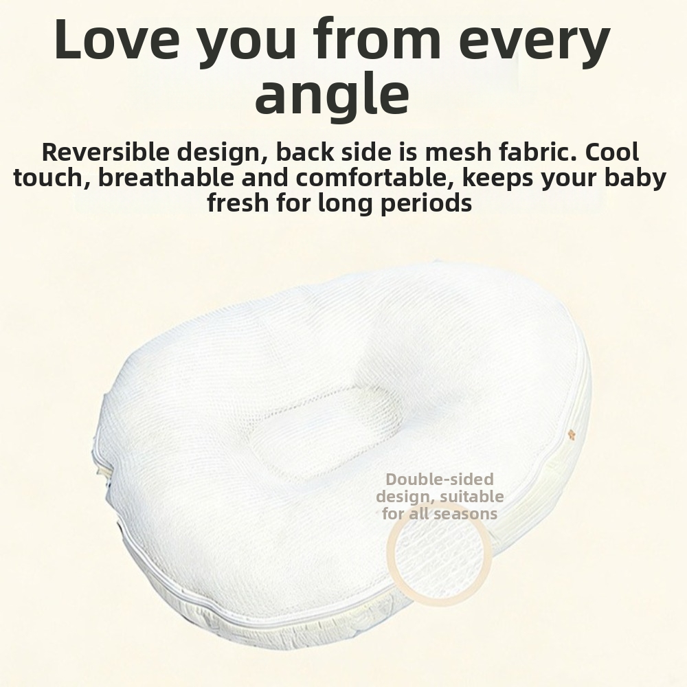 Nursing Pillow Breastfeeding - Weiches Baby-Stillkissen, Anti-Erstickungs-Kissen, bequemes, schräges Fütterungskissen,