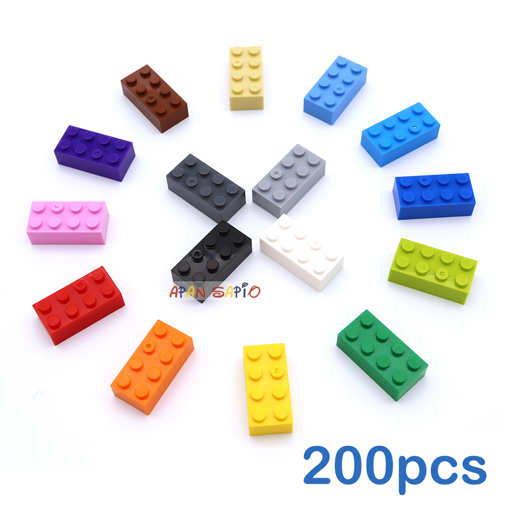 Lego Set City - 200 stücke 2x4 Dot DIY Bausteine
