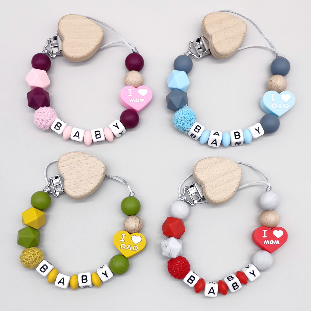 Baby Products To Gift - Anpassbare personalisierte Name Baby Beißring Schnuller