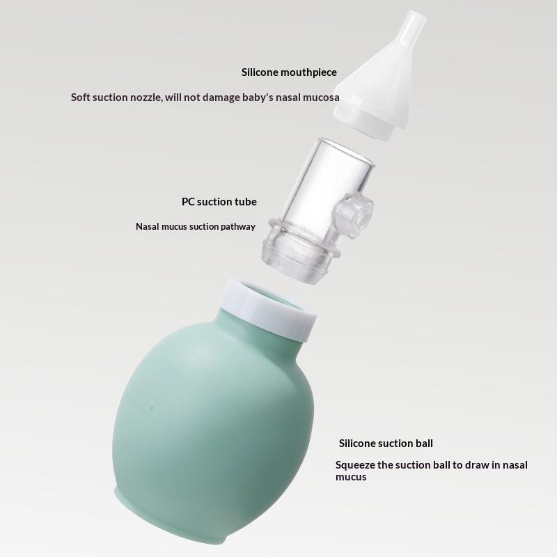 Nasal Aspirator - Weicher Nasensauger für Babys, Anti-Rückfluss-Nasensauger, Vakuum-Nasenreiniger