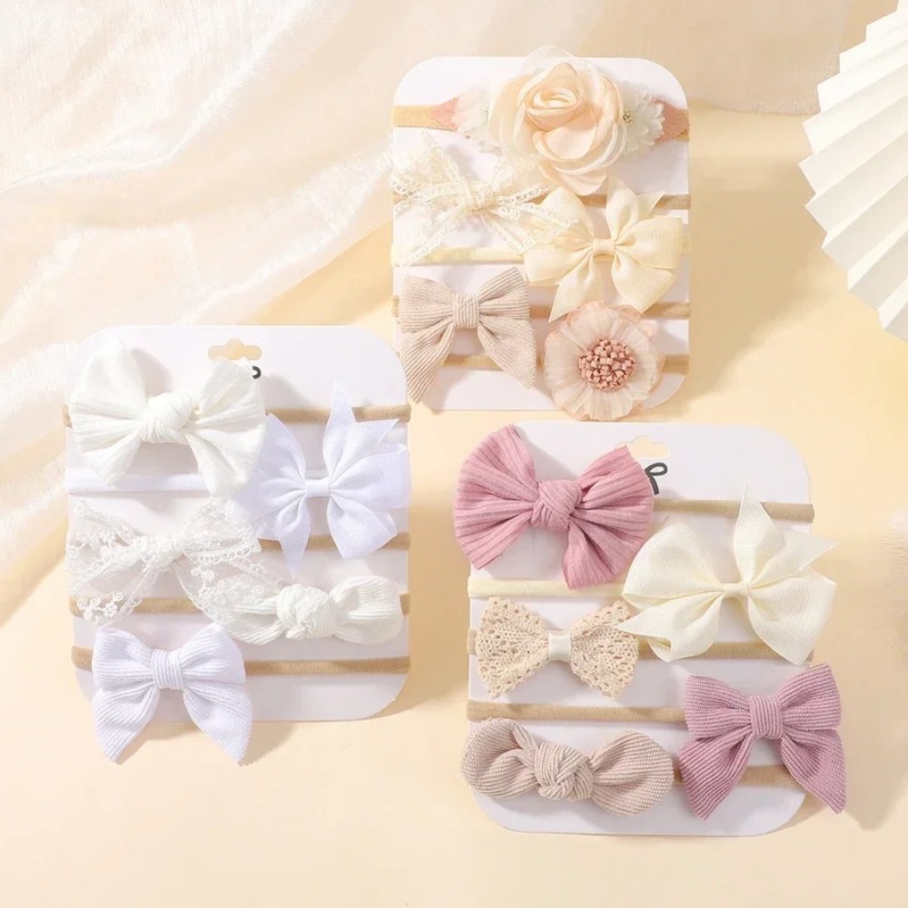 5Pcs Baby Blume Spitze Bogen S – Baby Products Set Bewertung und Preis