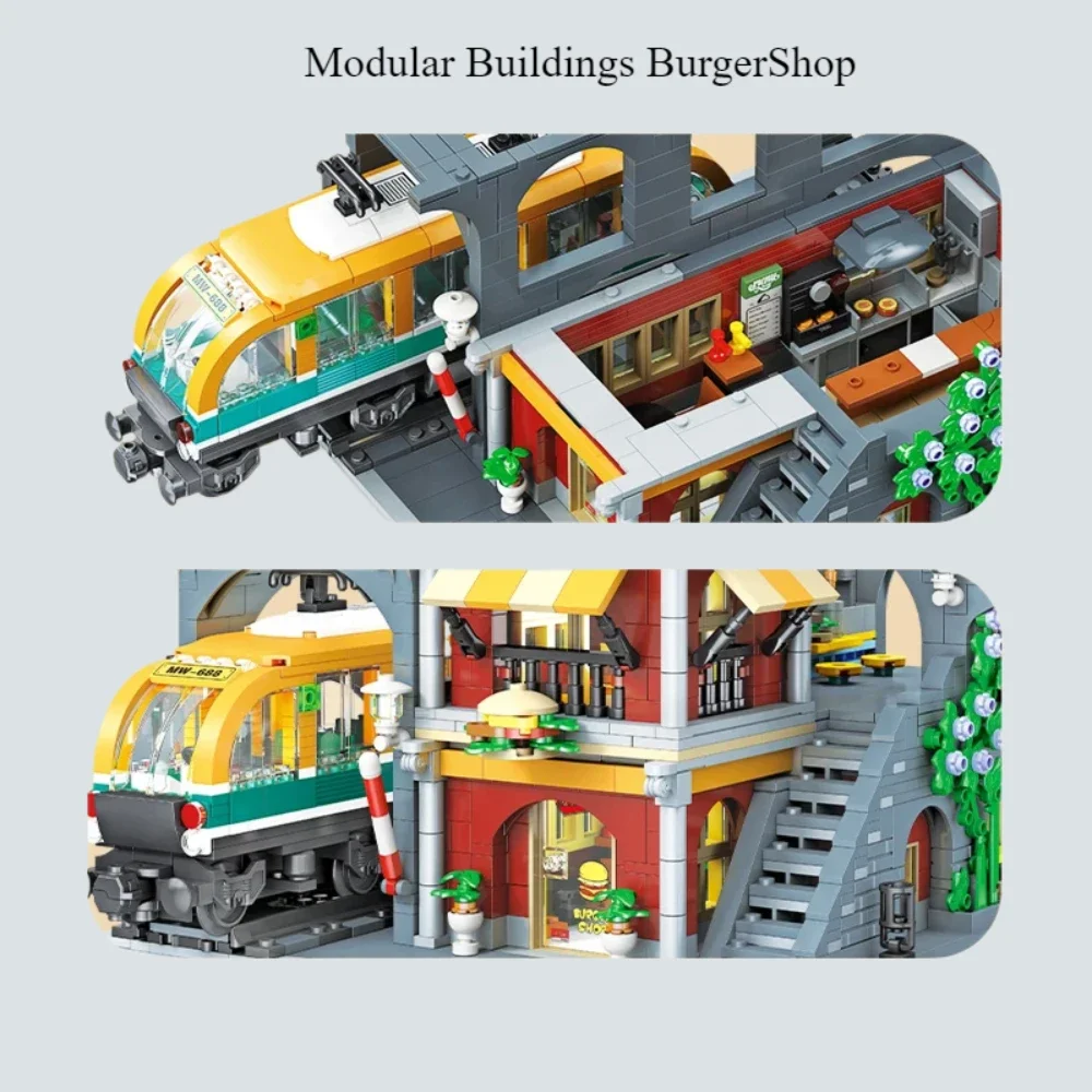 BurgerShop Bausteine Sets Mit  – Lego Set City Bewertung und Preis